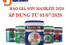 Báo giá Sơn Maxilite 2020 - Bảng giá niêm yết của tập đoàn AkzoNobel áp dụng từ ngày 01/07/2020