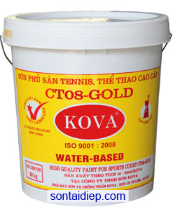 Kova CT08-Gold Sơn sân tennis, sàn thể thao đa năng màu(4kg)