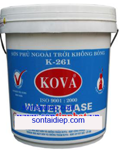 Sơn KOVA K261: Sơn phủ ngoài trời không bóng - 20kg